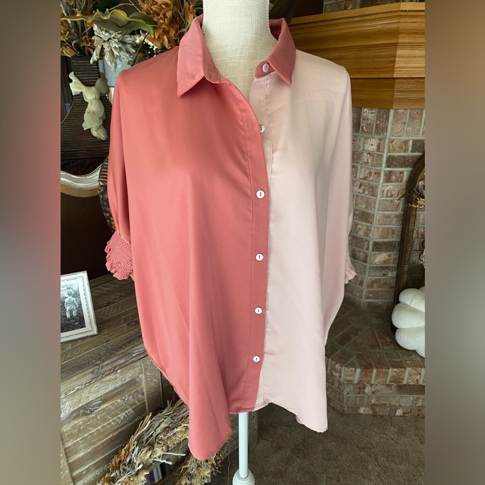 Blouse / ColorBlock - Picture 5 of 13